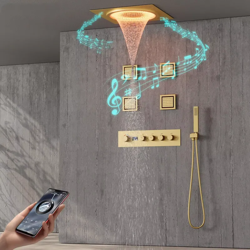 Smart Home System - Conjunto de Chuveiro LED Inteligente com
