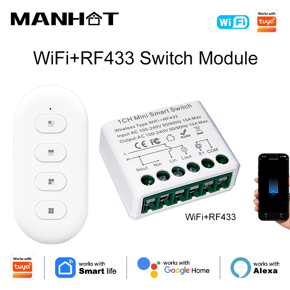 Smart Home Automation - Interruptores de Luz Inteligentes Tuya WIFI