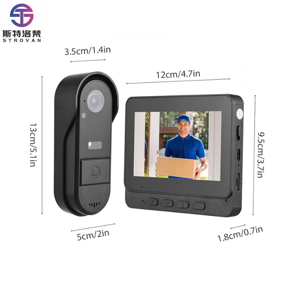 Smart Home Video Doorbell Installation - Sistema de campainha inteligente de 4,3