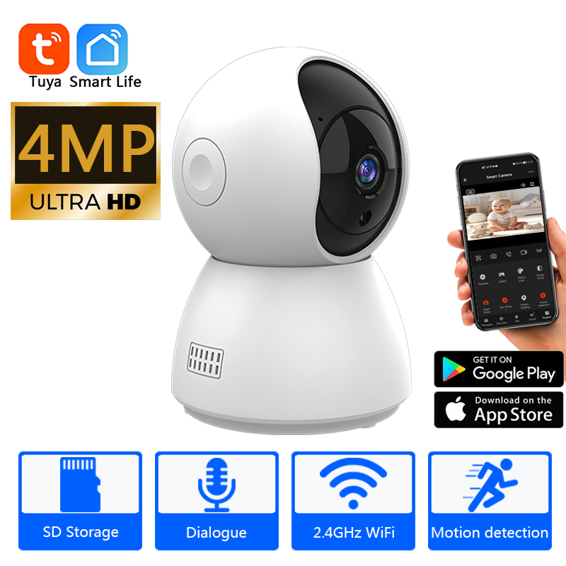 Smart Home Battery Camera Ezviz - Hd 4mp tuya inteligente mini wifi