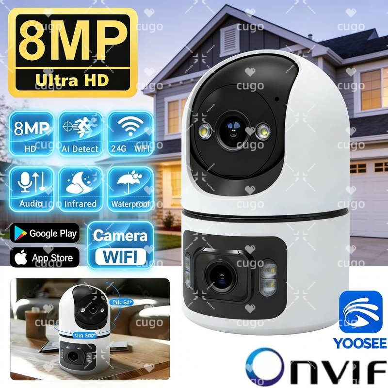 Smart Home Battery Camera Ezviz - Câmera IP WiFi de 8MP com