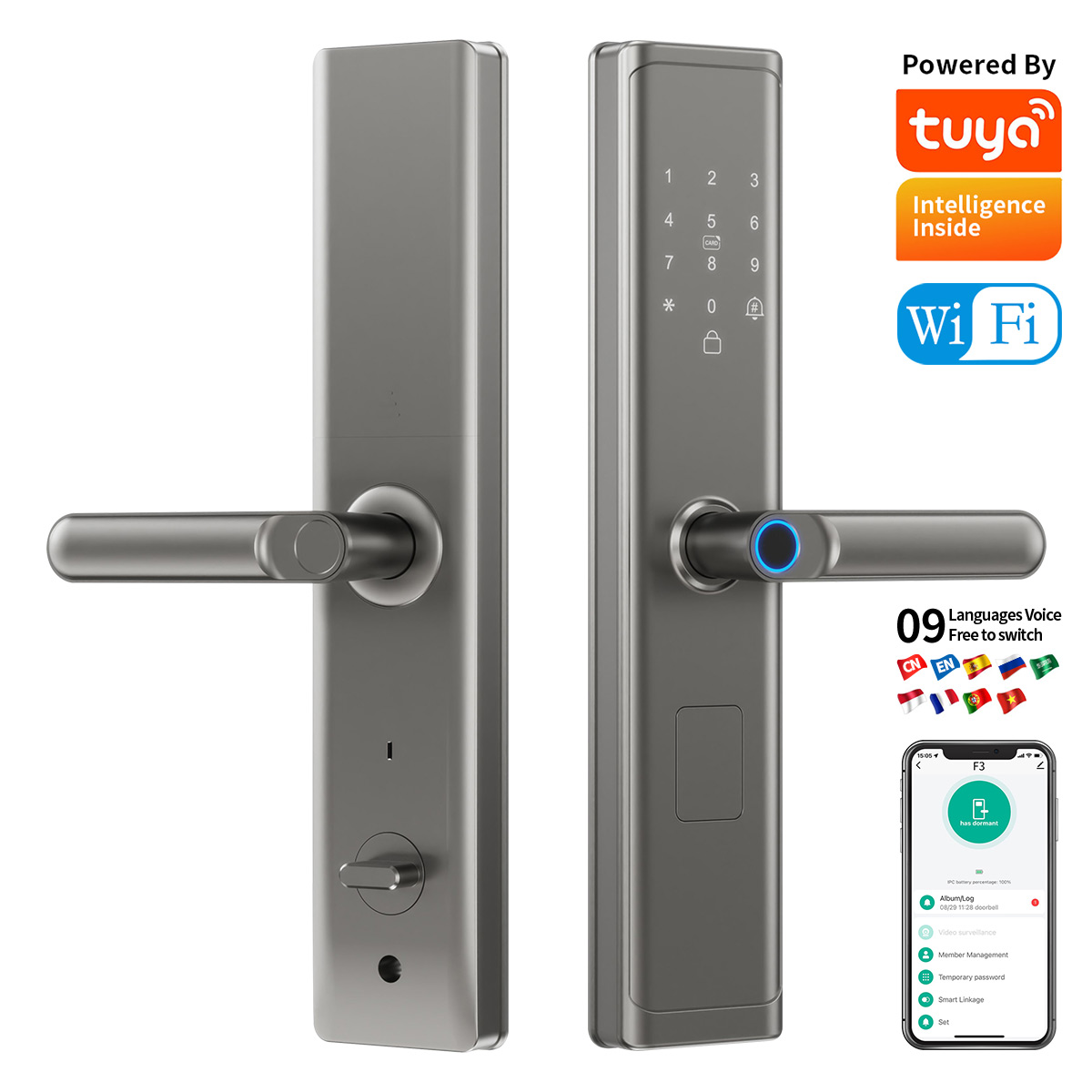 Smart Home Lock - Fechadura Digital Inteligente Tuya Wifi TTlock
