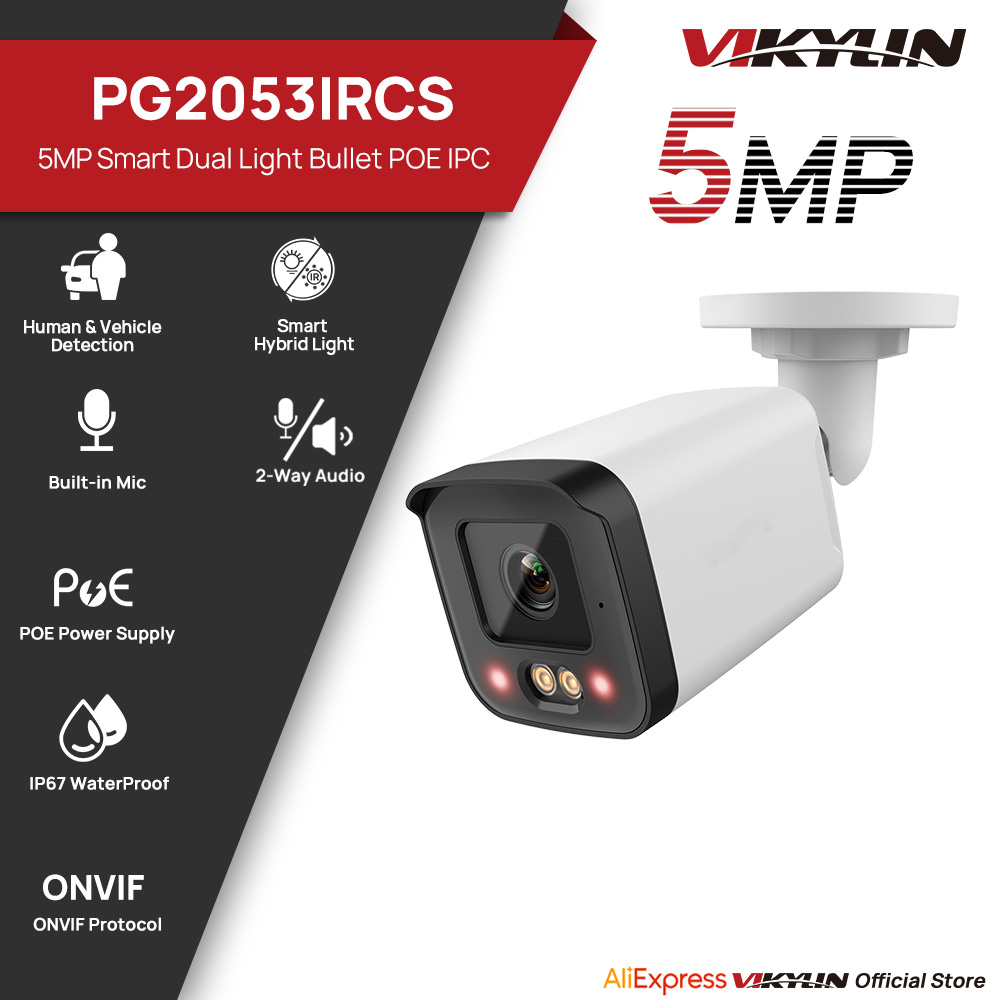 Smart Home Microsoft - Câmera de Segurança IP VIKYLIN 5MP