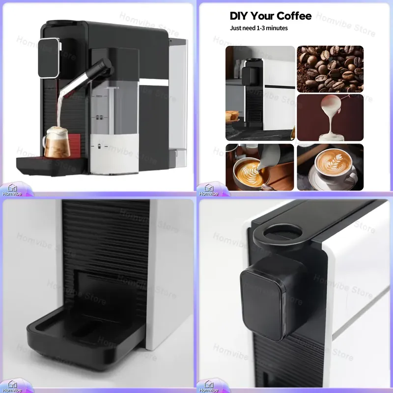 Smart Home Hotel - Cafeteira Expresso Portátil Inteligente com Espumador