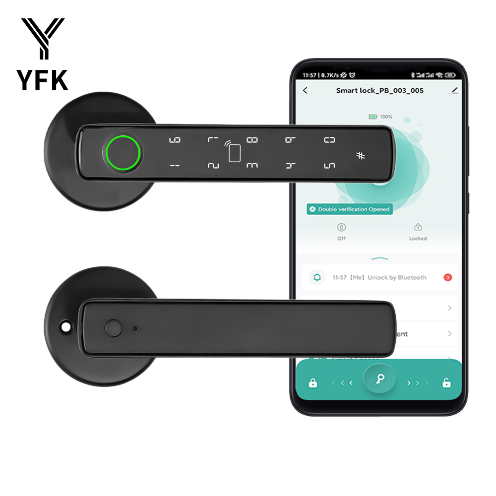 Smart Home Lock - Fechadura Inteligente Tuya Bluetooth com Impressão