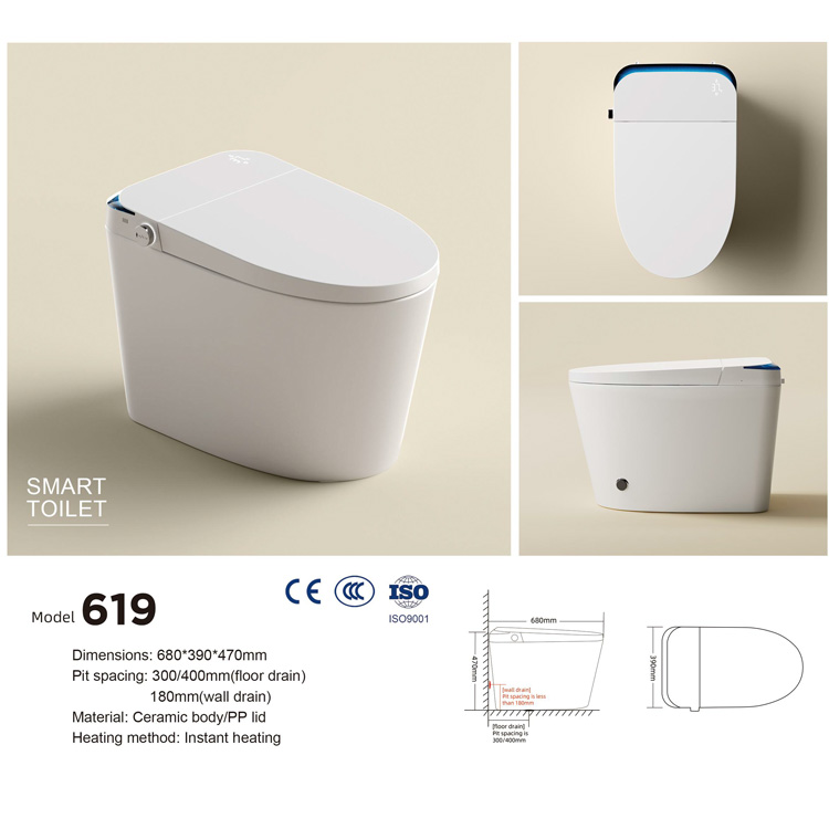 Smart Home Hotel - Sanitário Inteligente Luxuoso com Acionamento Automático,