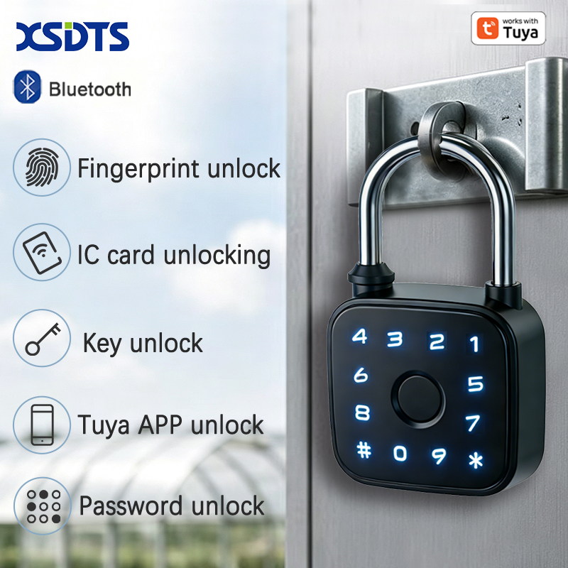 Smart Home Lock - Cadeado Inteligente Tuya, com Desbloqueio por