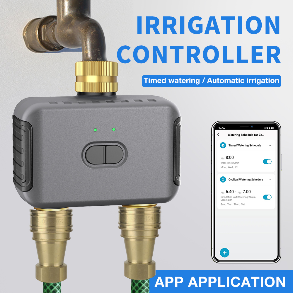 Smart Home System - Tuya 2 zona temporizador de rega