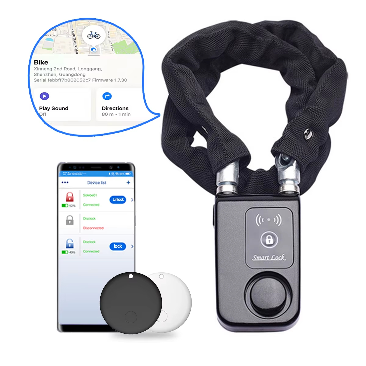 Cadeado de Bicicleta com Alarm - Smart Home For Windows avaliação e preço