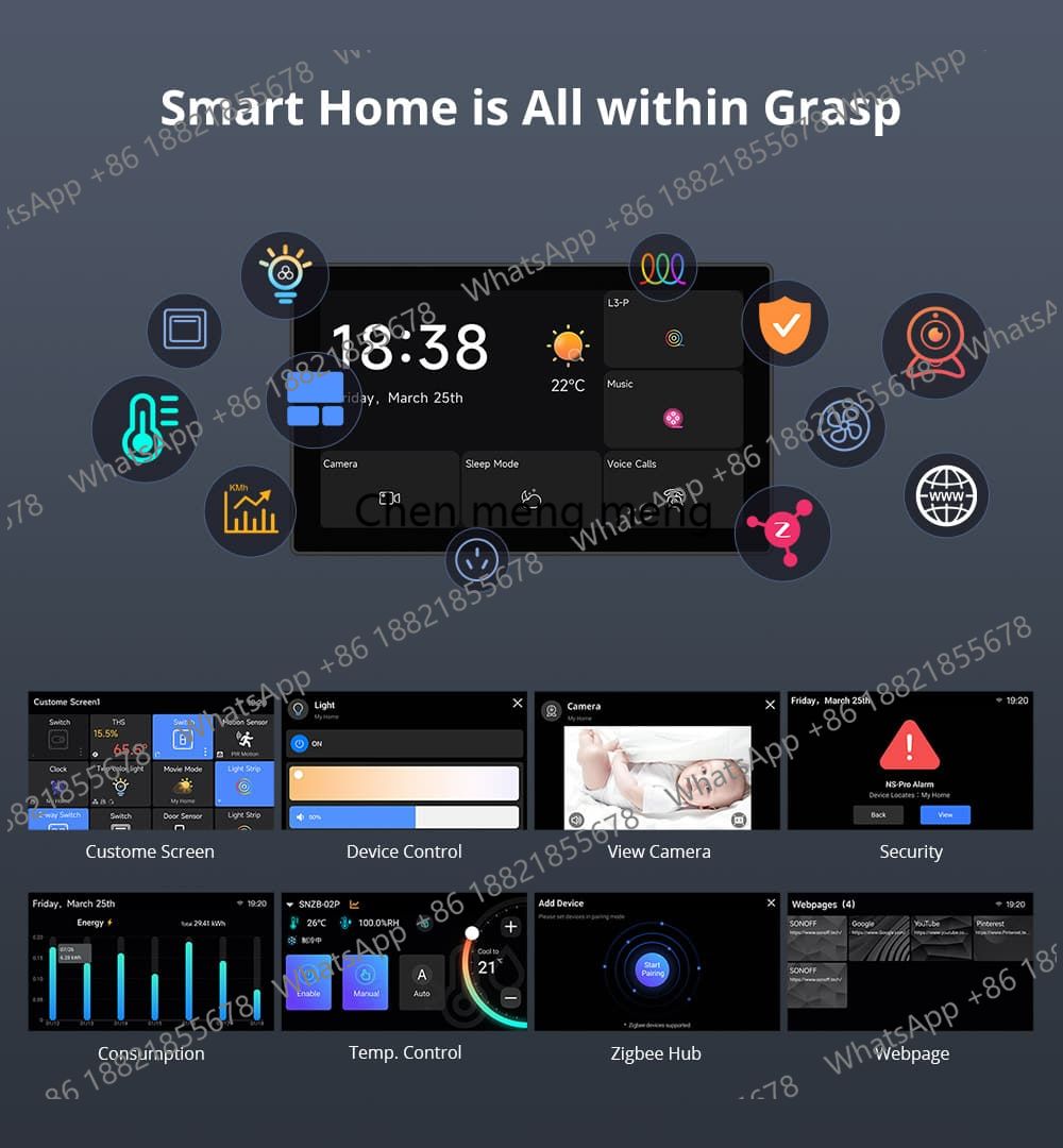 Painel de Controle Inteligente - Smart Home Touchscreen Control Panel avaliação e preço