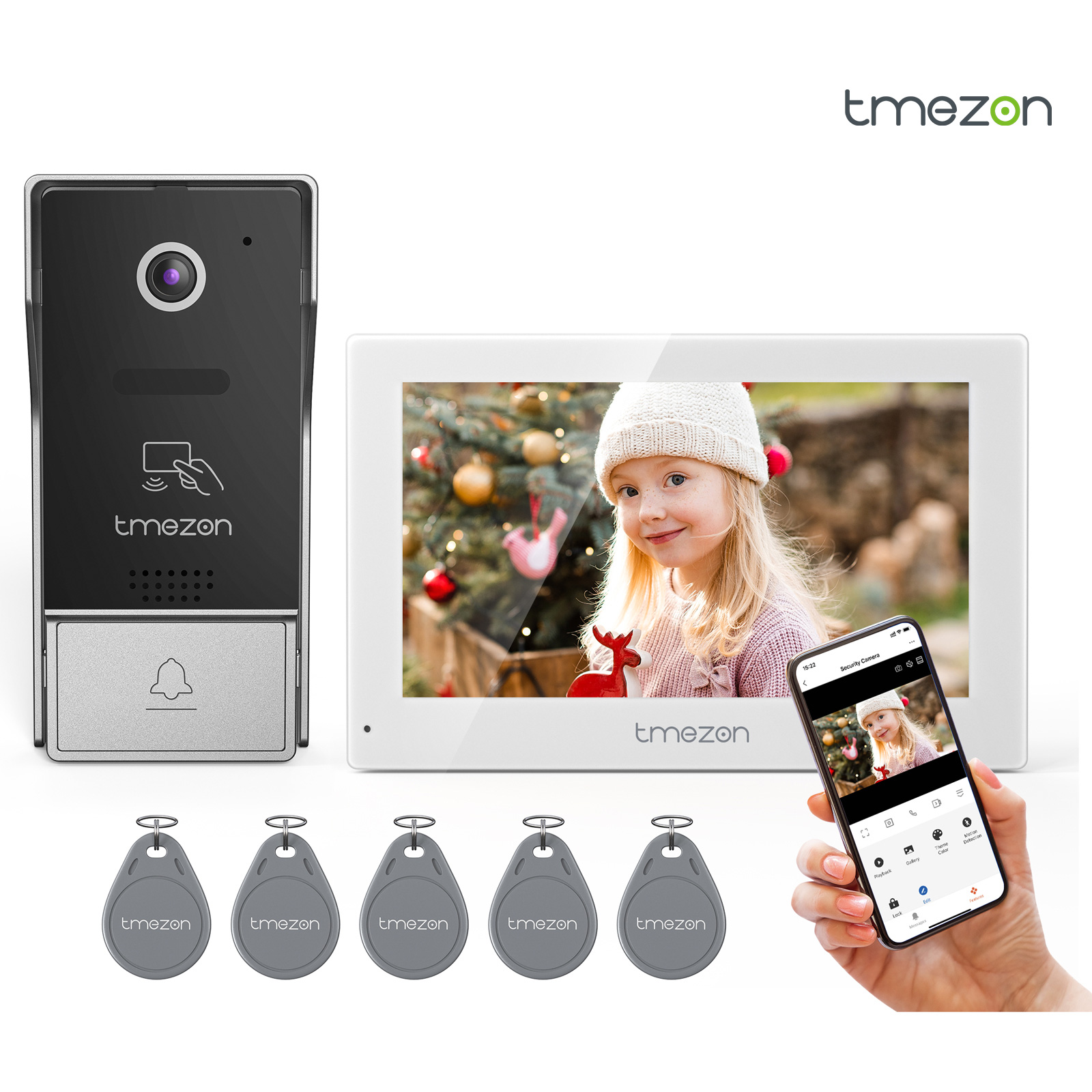 7 Polegada tuya 1080p sem fio  - Smart Home Video Doorbell App avaliação e preço