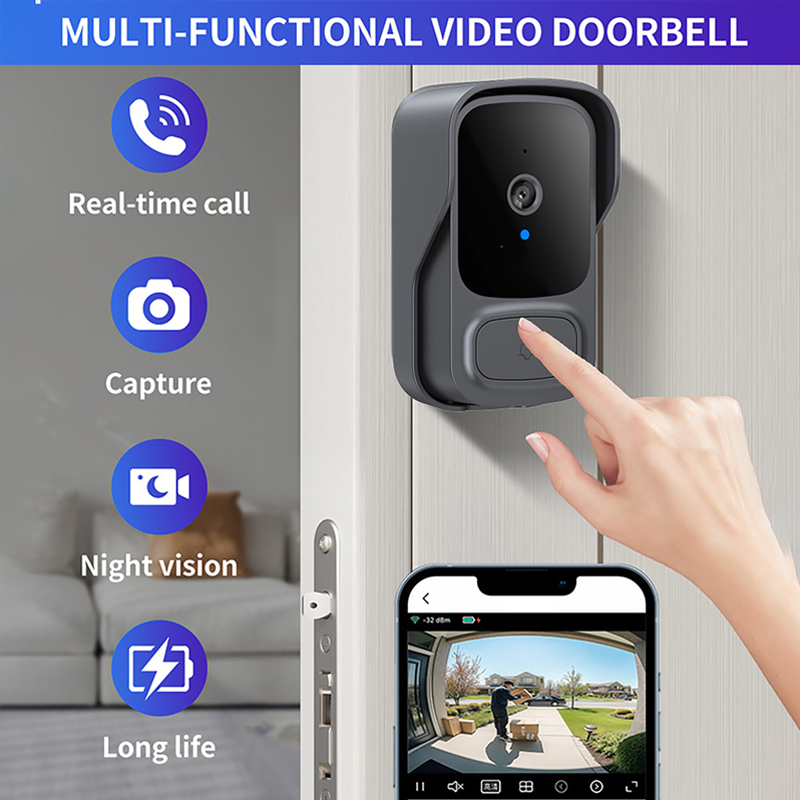 Tuay wi fi campainha câmera co - Smart Home Video Doorbell Installation avaliação e preço